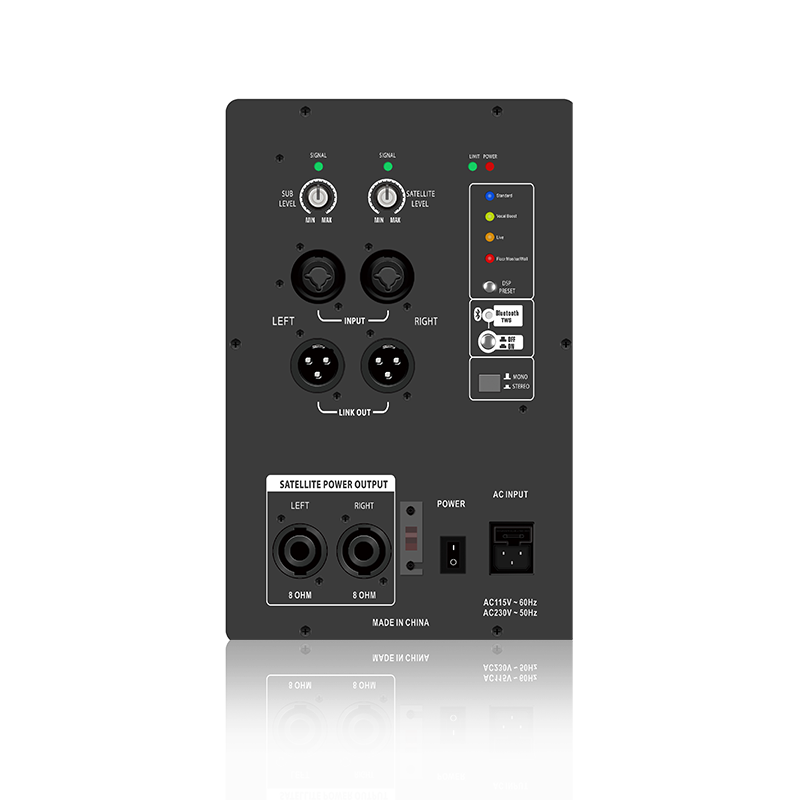 DSP1903：4 种自定义预设 EQ 模式 2.1 声道线性阵列扬声器 基于 ADAU1701 的 DSP 功能模块